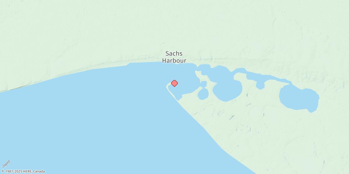 Map of Sachs Harbour