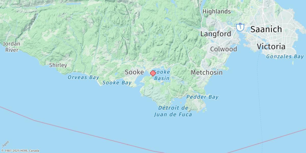 Map of Sooke Basin
