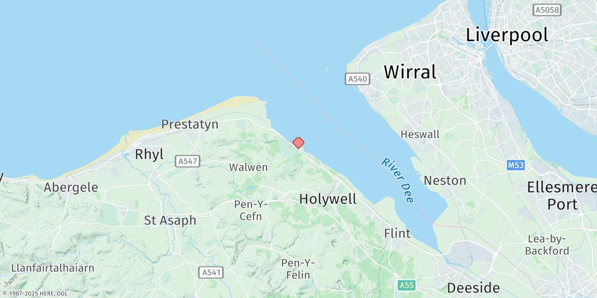 Map of Mostyn Docks