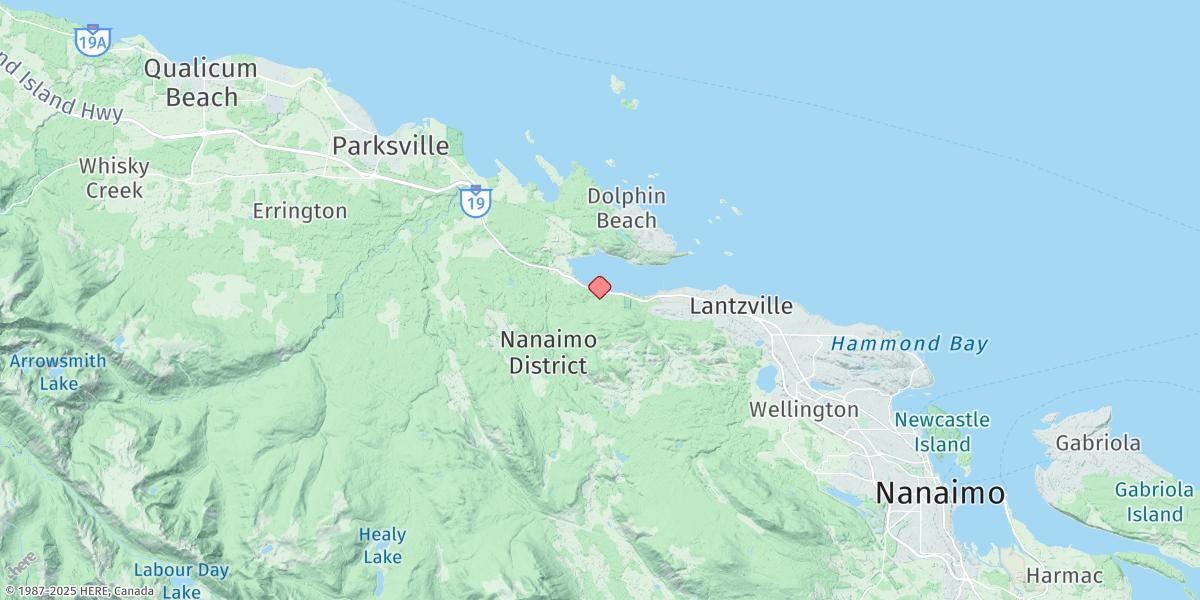 Map of Nanoose Bay