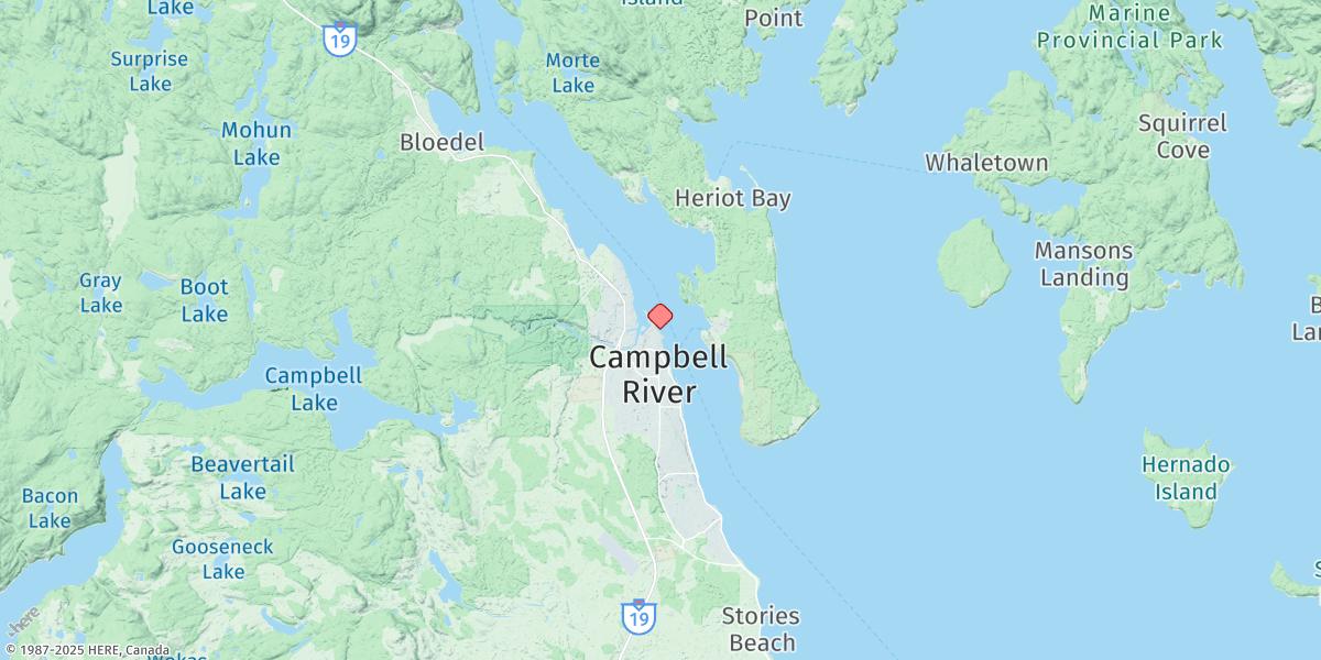 Map of Campbell River