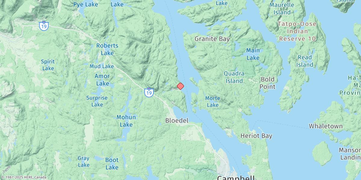 Map of Brown Bay