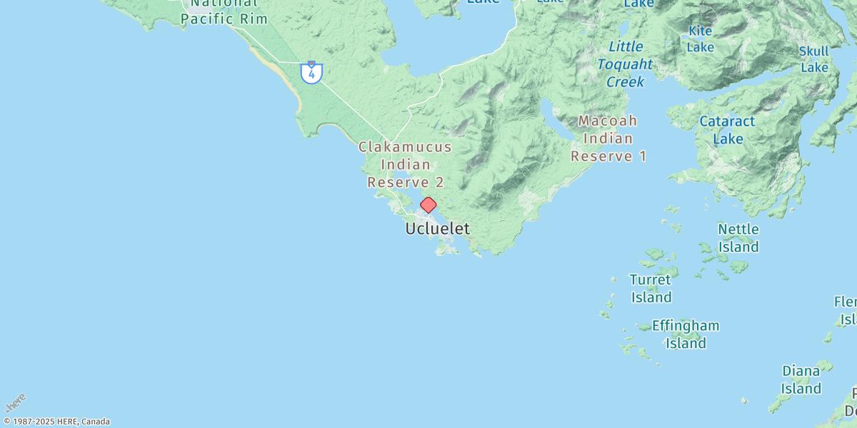 Map of Ucluelet