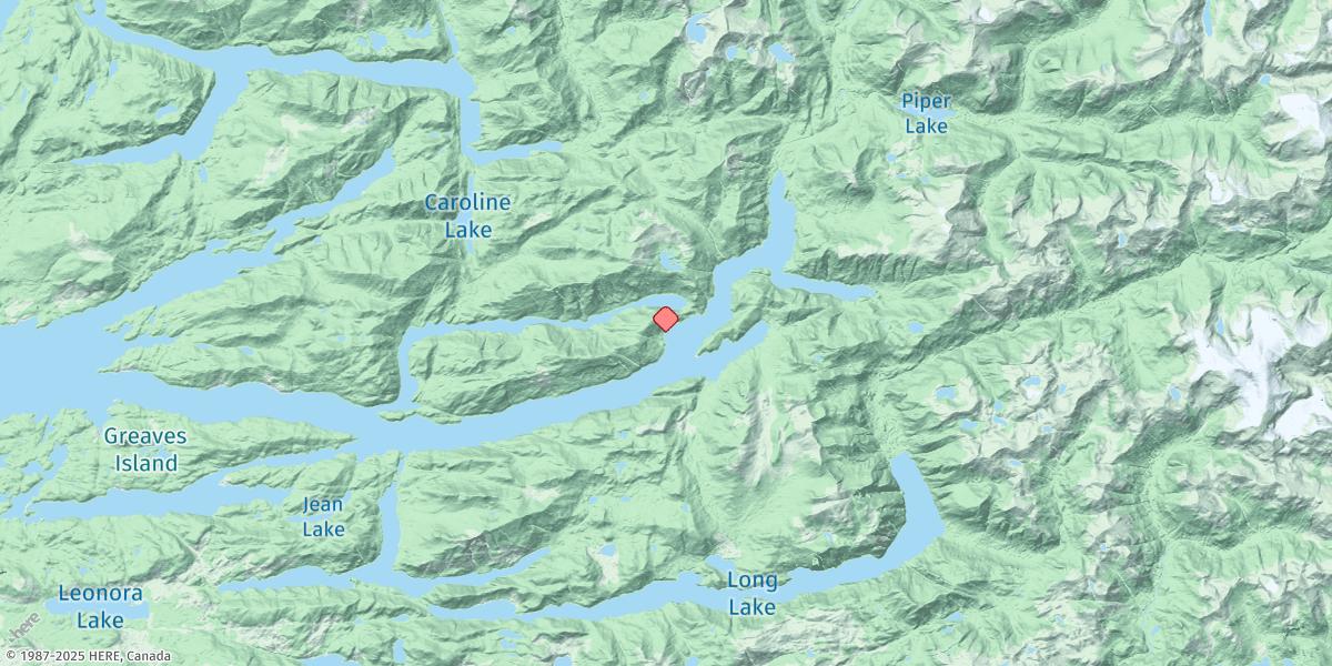 Map of Smith Inlet