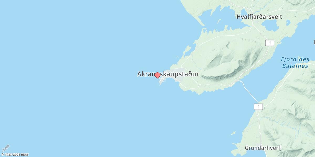 Map of Akranes