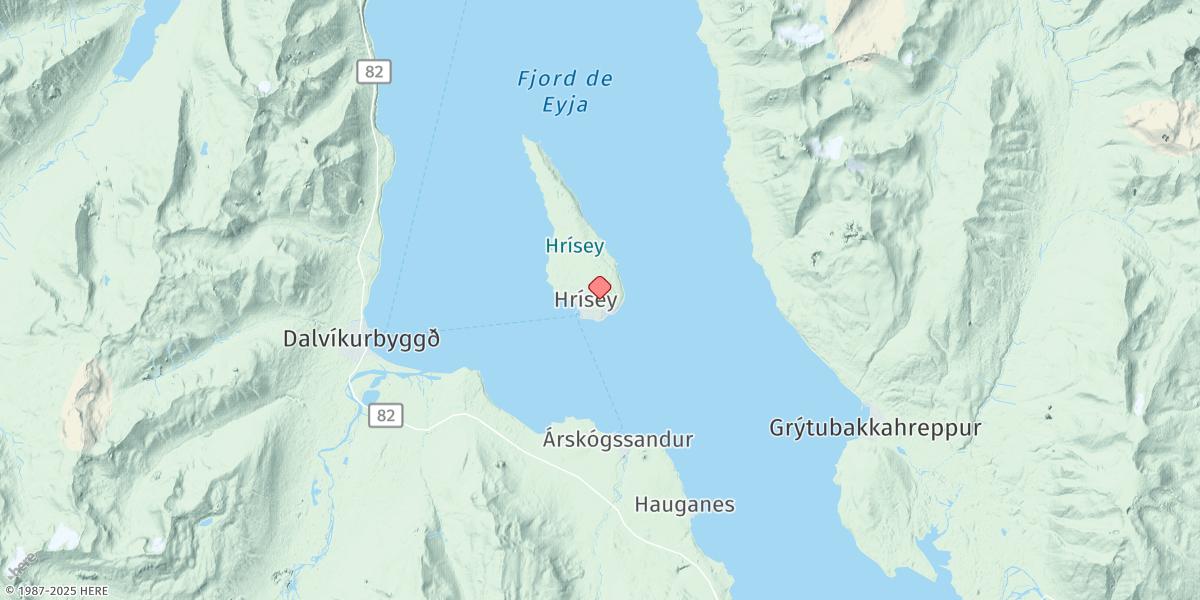 Map of Hrisey