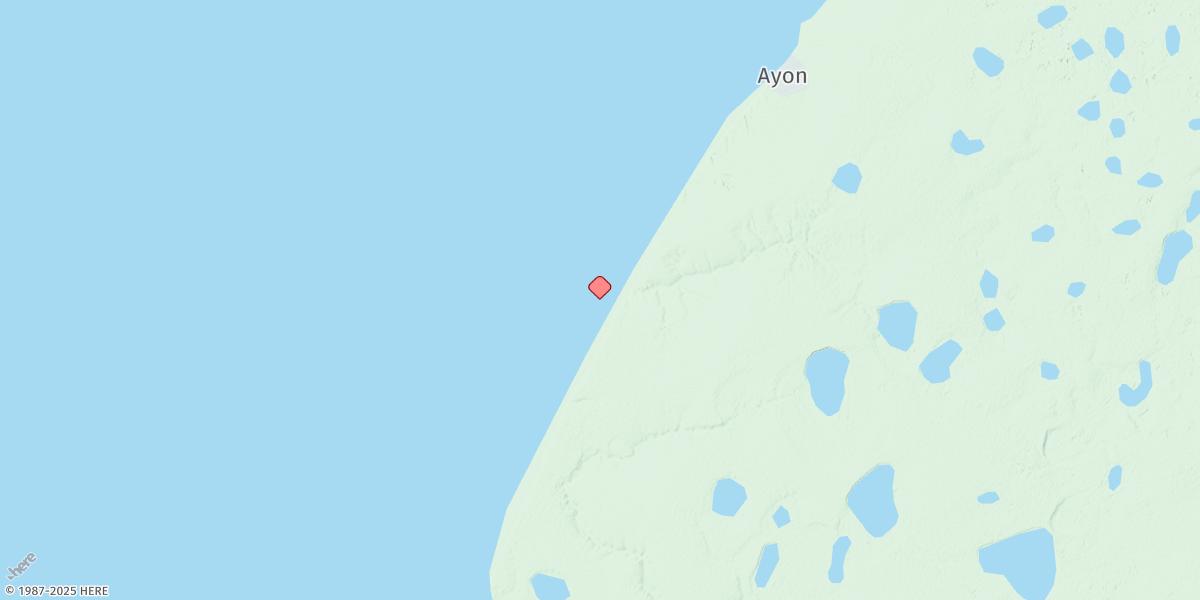Map of Ayon Island
