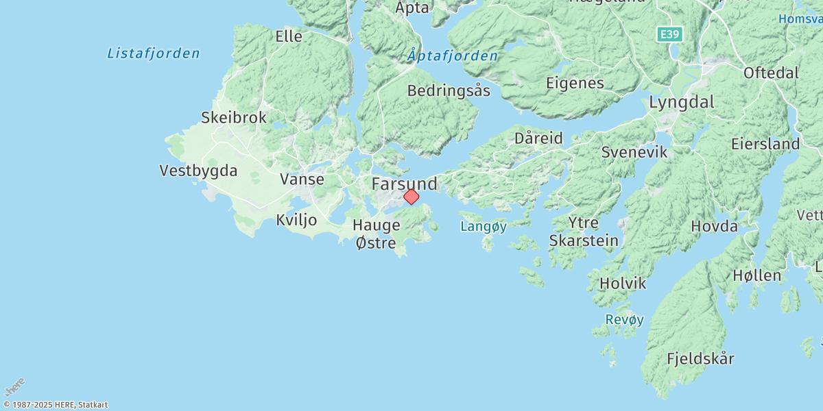 Map of Farsund