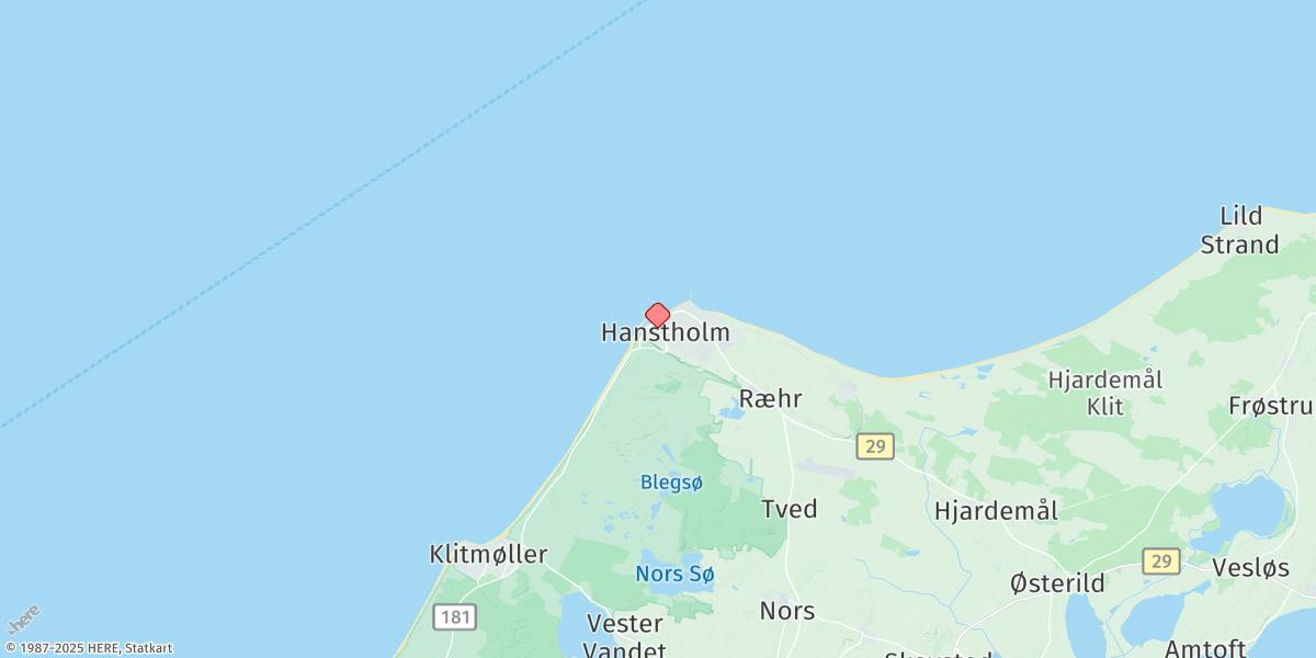 Map of Hanstholm