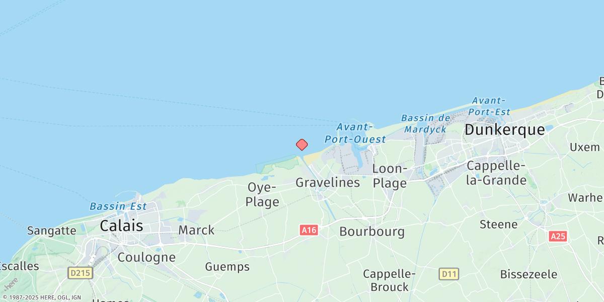Map of Gravelines