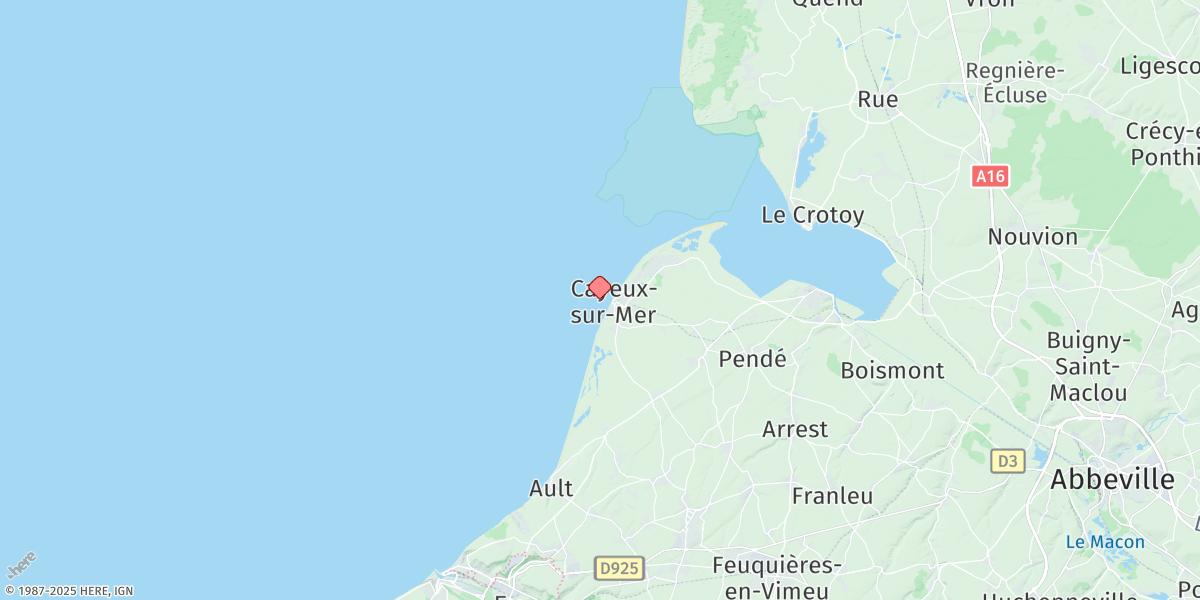 Map of Cayeux