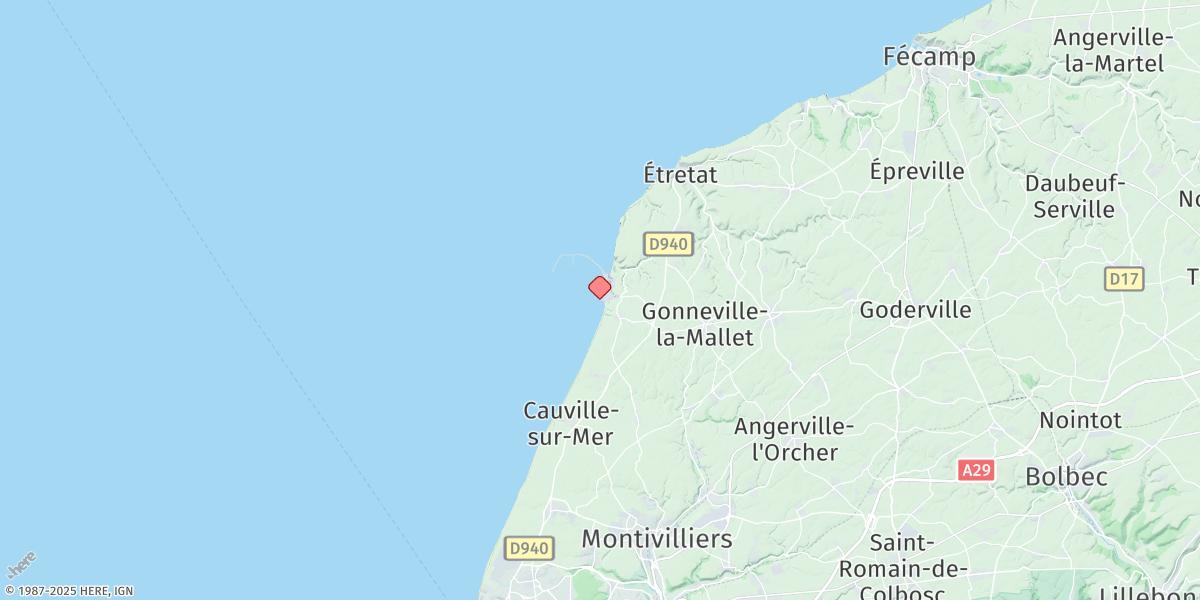 Map of Antifer (Le Havre)
