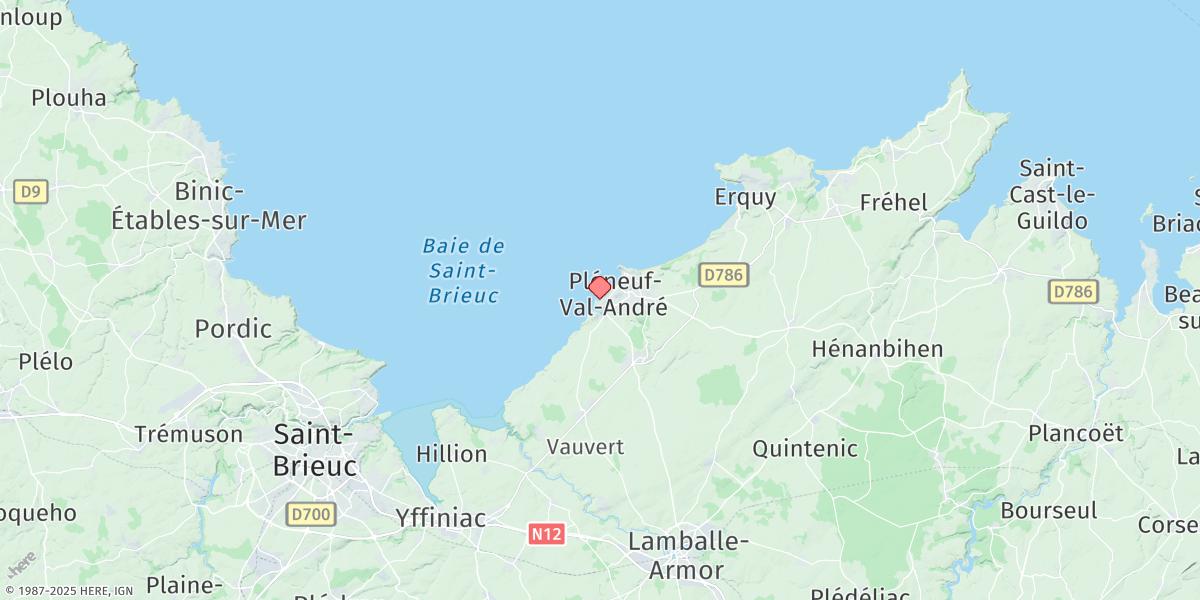 Map of Dahouet