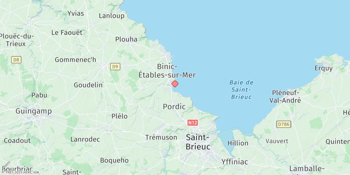 Map of Binic