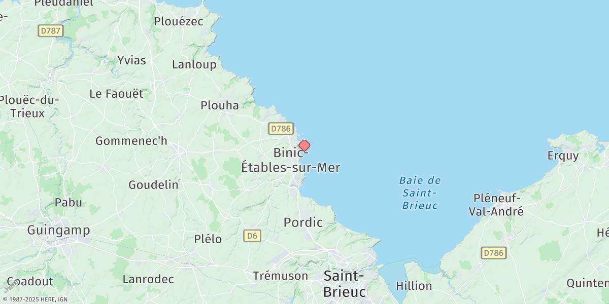 Map of Portrieux