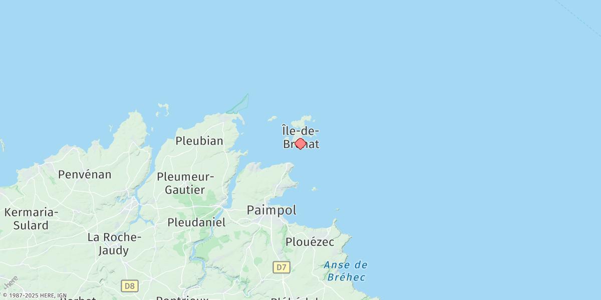 Map of Ile De Brehat