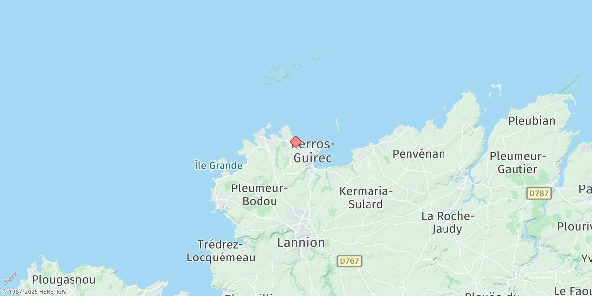 Map of Perros-guirec
