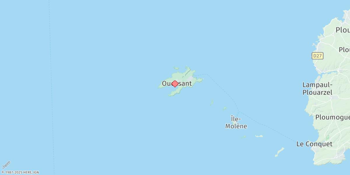 Map of Ile D'Ouessant (Baie De Lampaul)