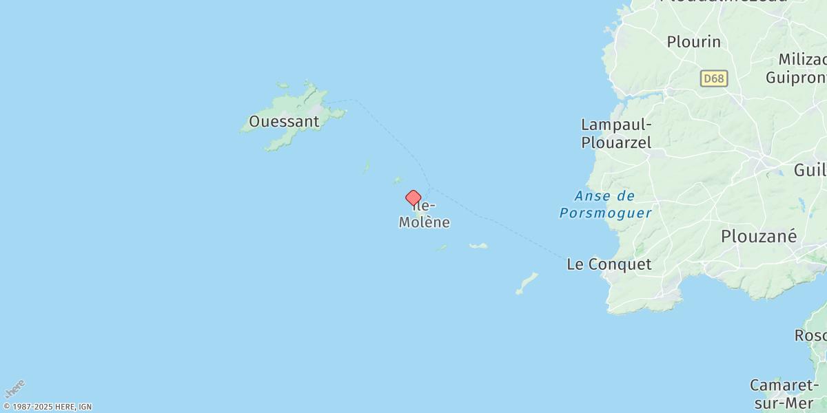 Map of Molene