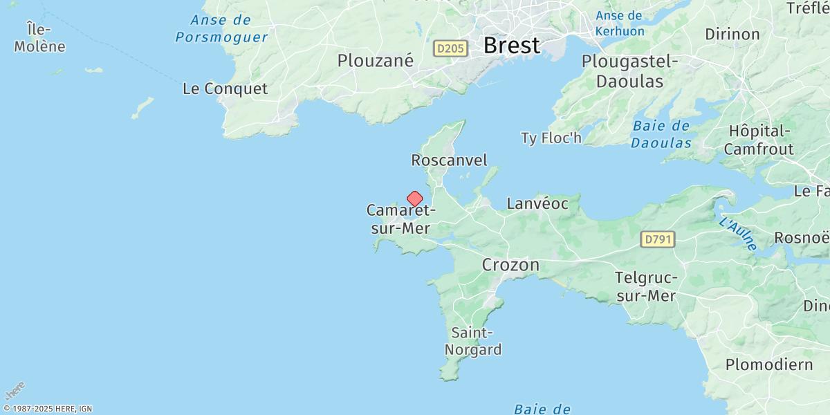 Map of Camaret