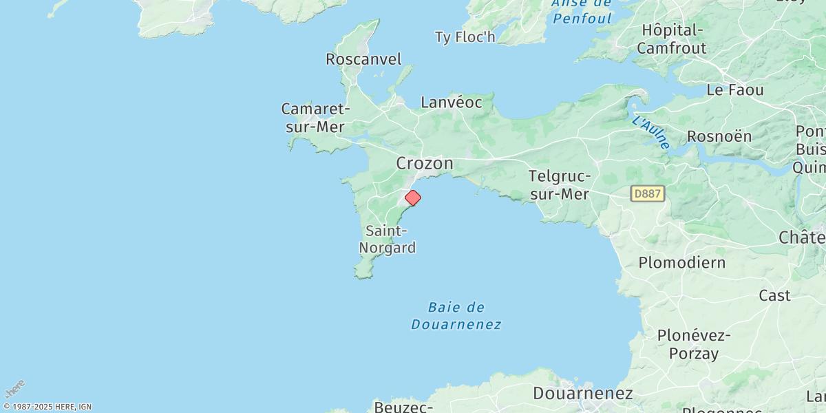 Map of Morgat