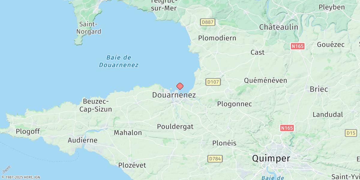 Map of Douarnenez