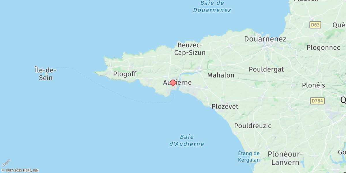 Map of Audierne