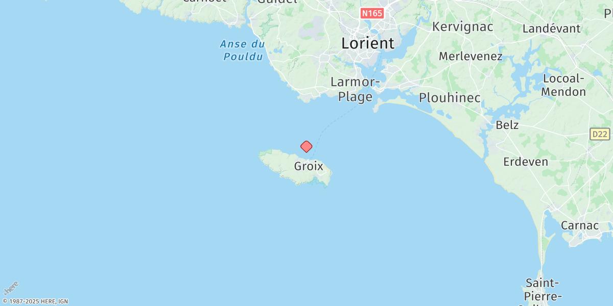 Map of Port Tudy