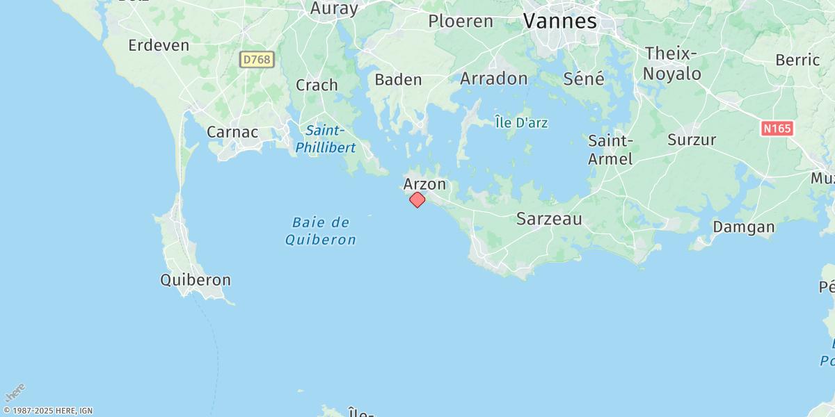 Map of Port Du Crouesty