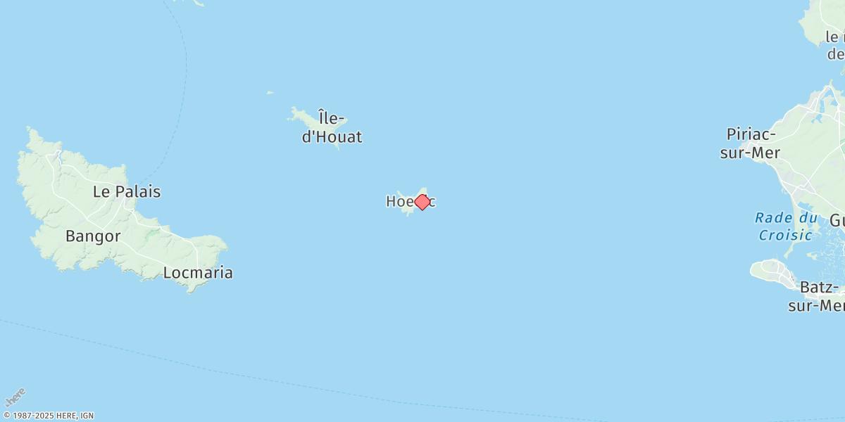 Map of Ile De Hoedic
