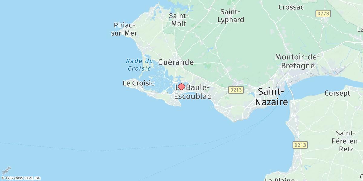 Map of Le Pouliguen