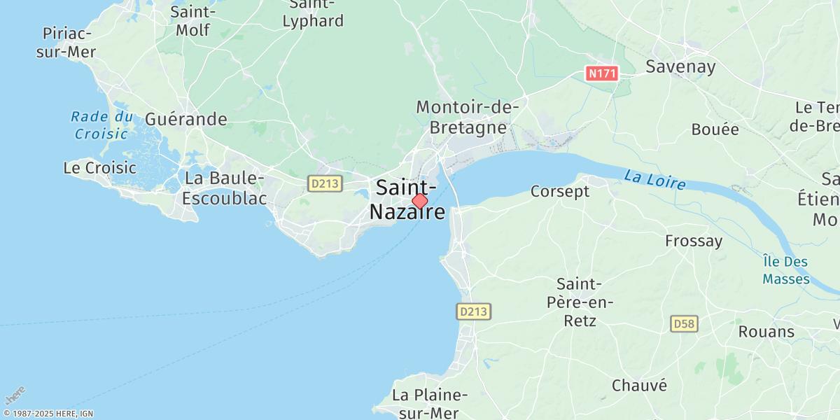 Map of St. Nazaire