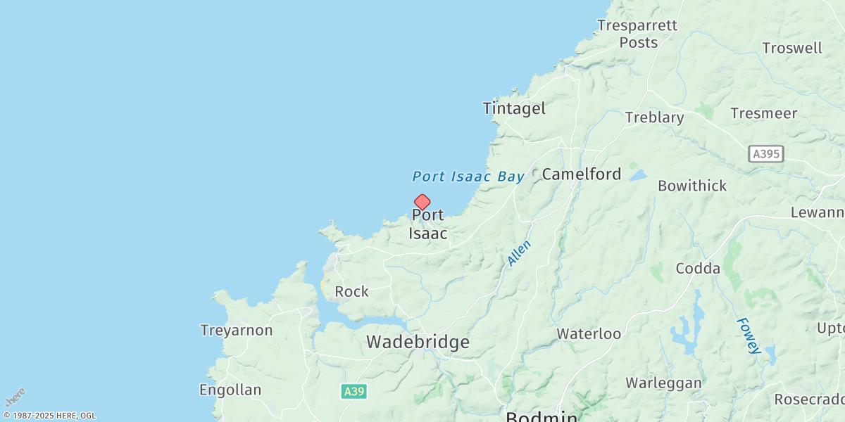 Map of Port Isaac