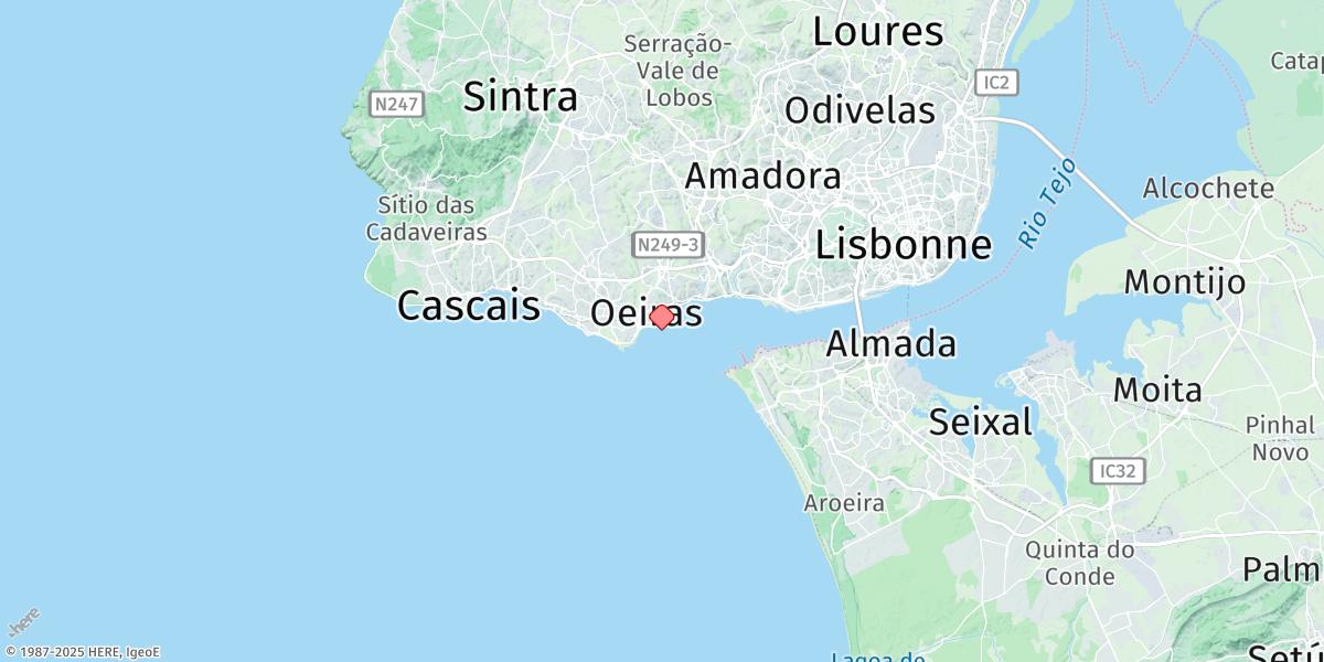 Map of Paco De Arcos