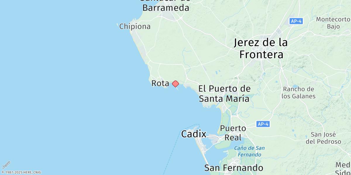 Map of Rota