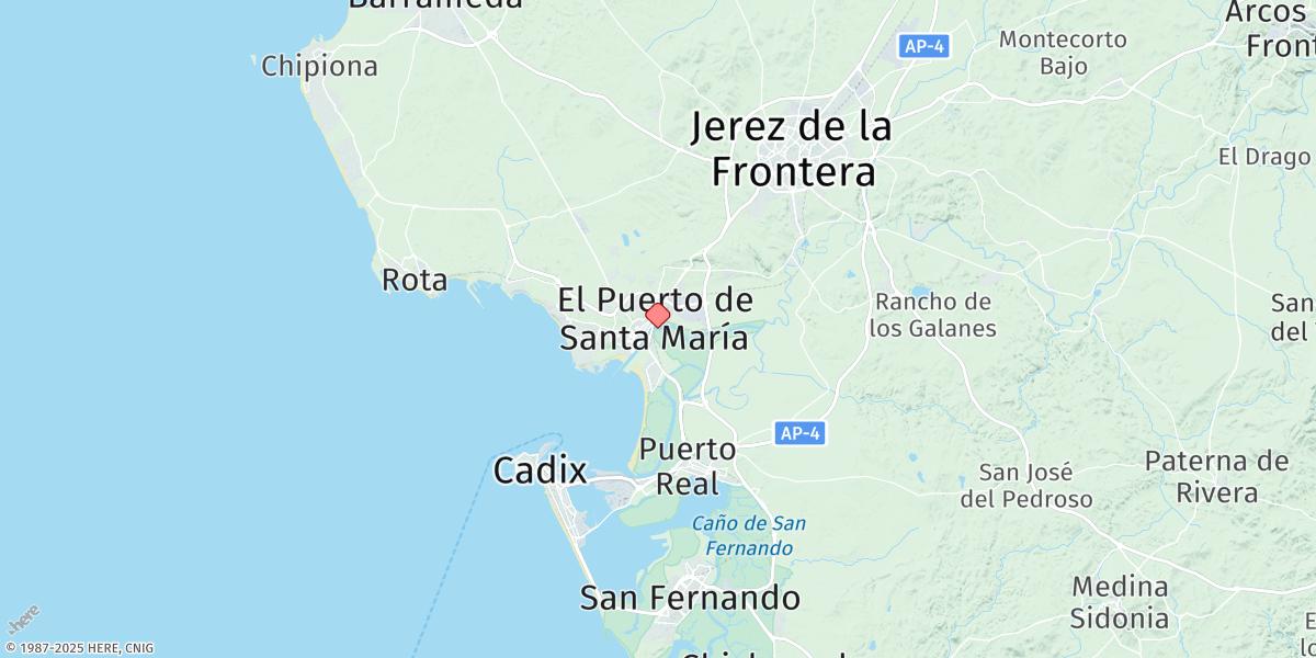 Map of Puerto De Santa Maria