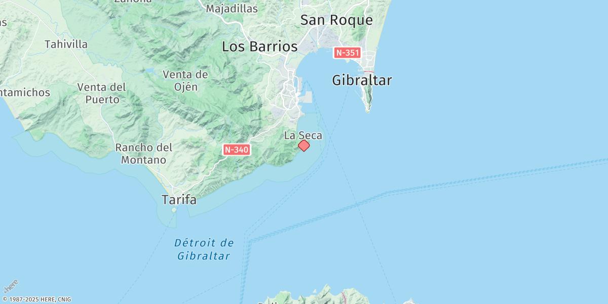 Map of Punta Carnero
