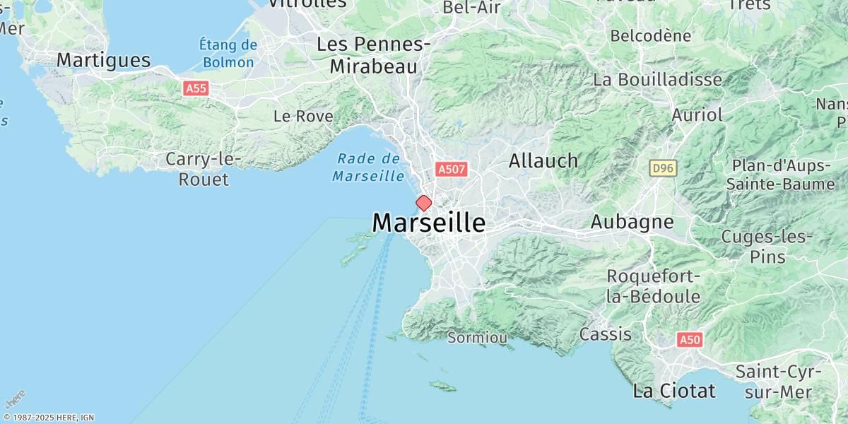 Map of Marseille