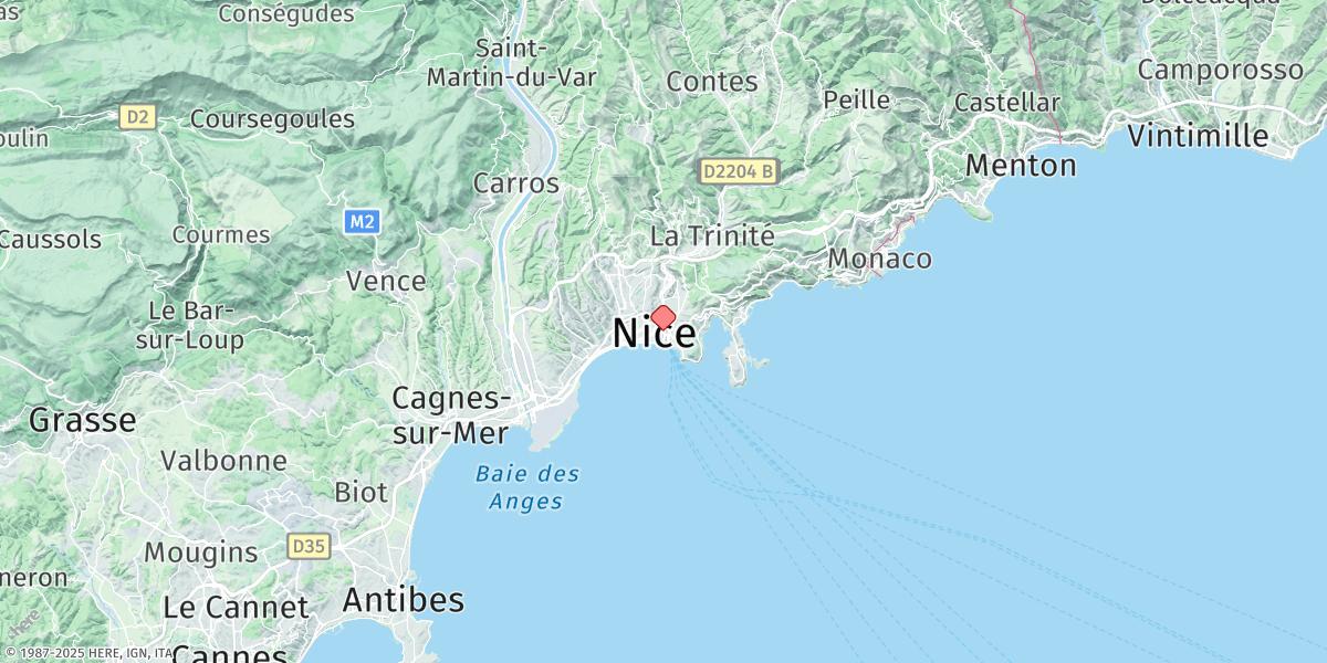 Map of Nice