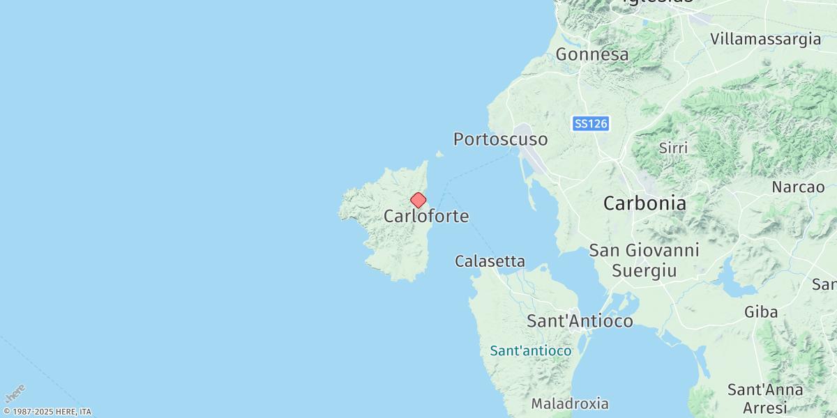 Map of Carloforte