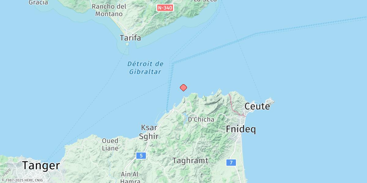 Map of Tanger Mediterranee