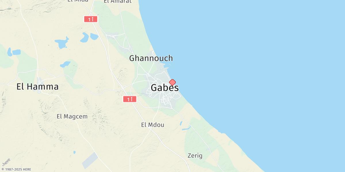 Map of Gabes
