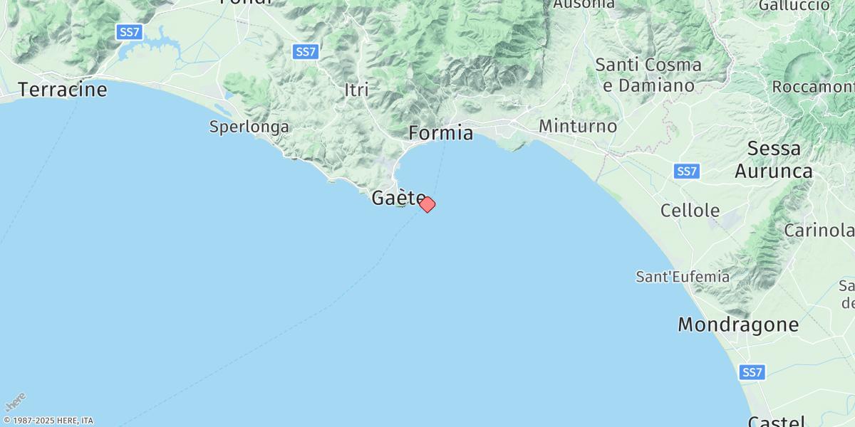 Map of Gaeta