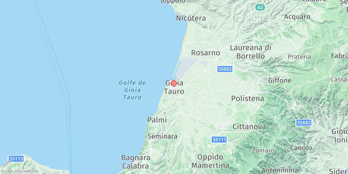 Map of Gioia Tauro