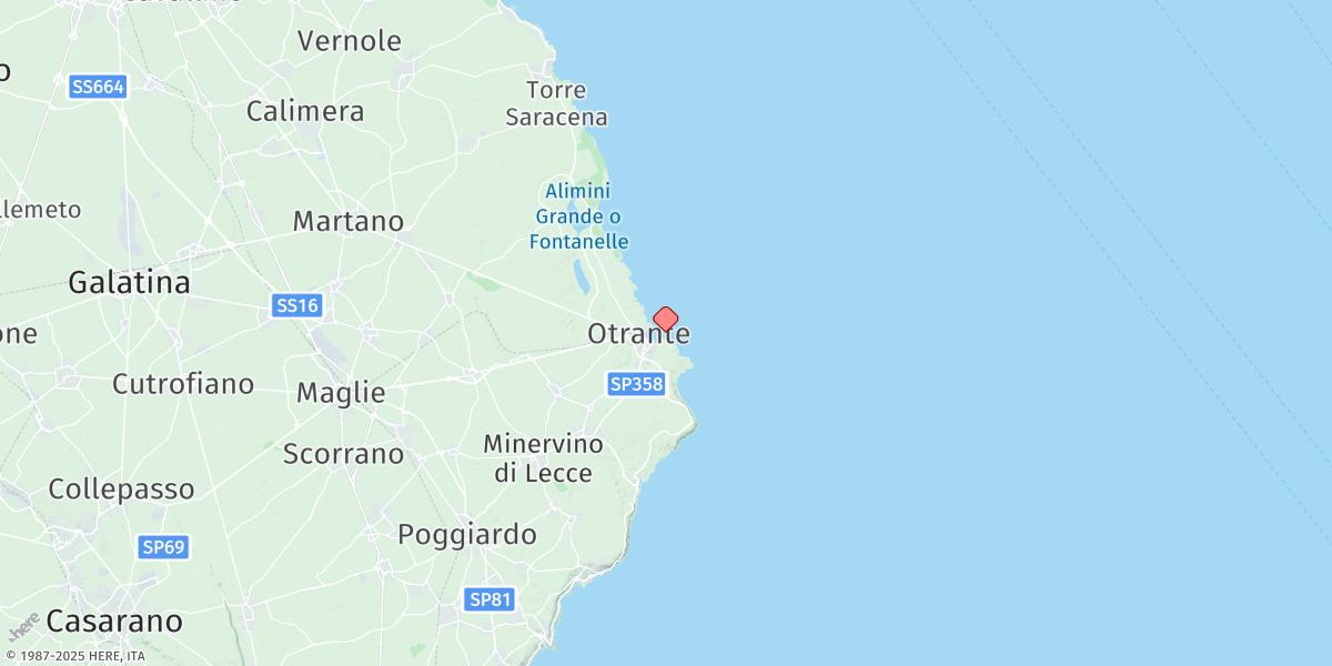 Map of Otranto
