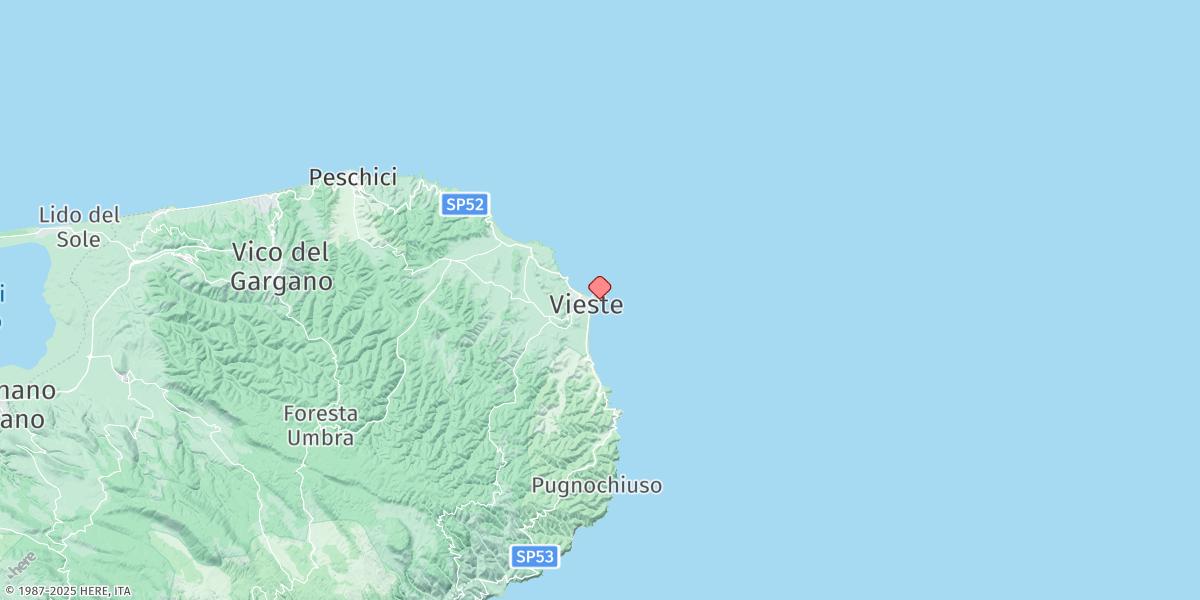 Map of Vieste