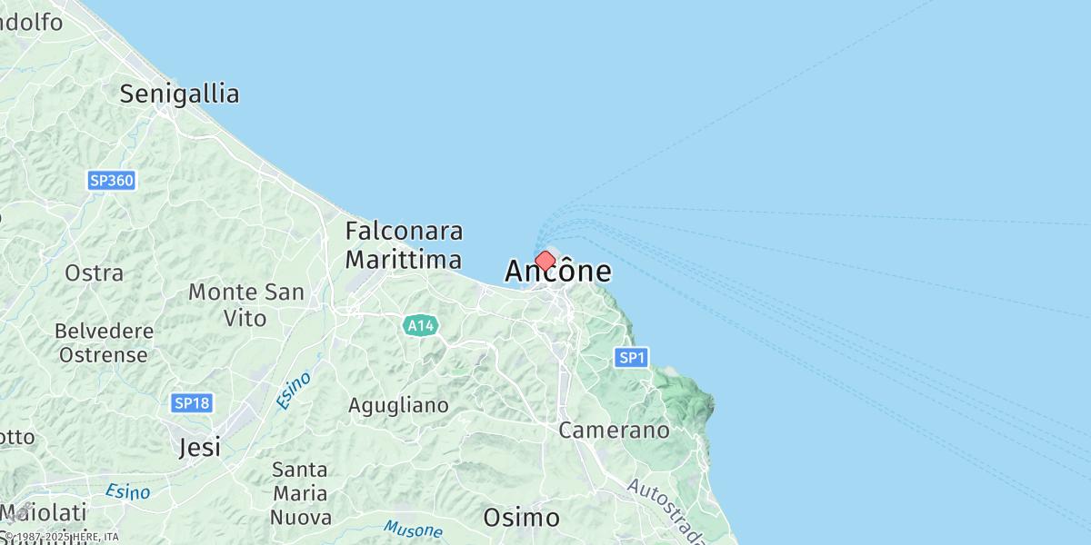 Map of Ancona