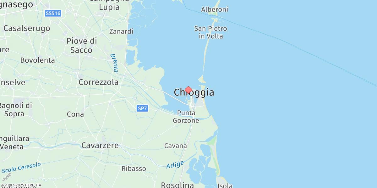 Map of Chioggia