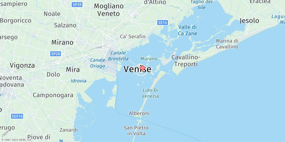 Map of Venezia (Venice)