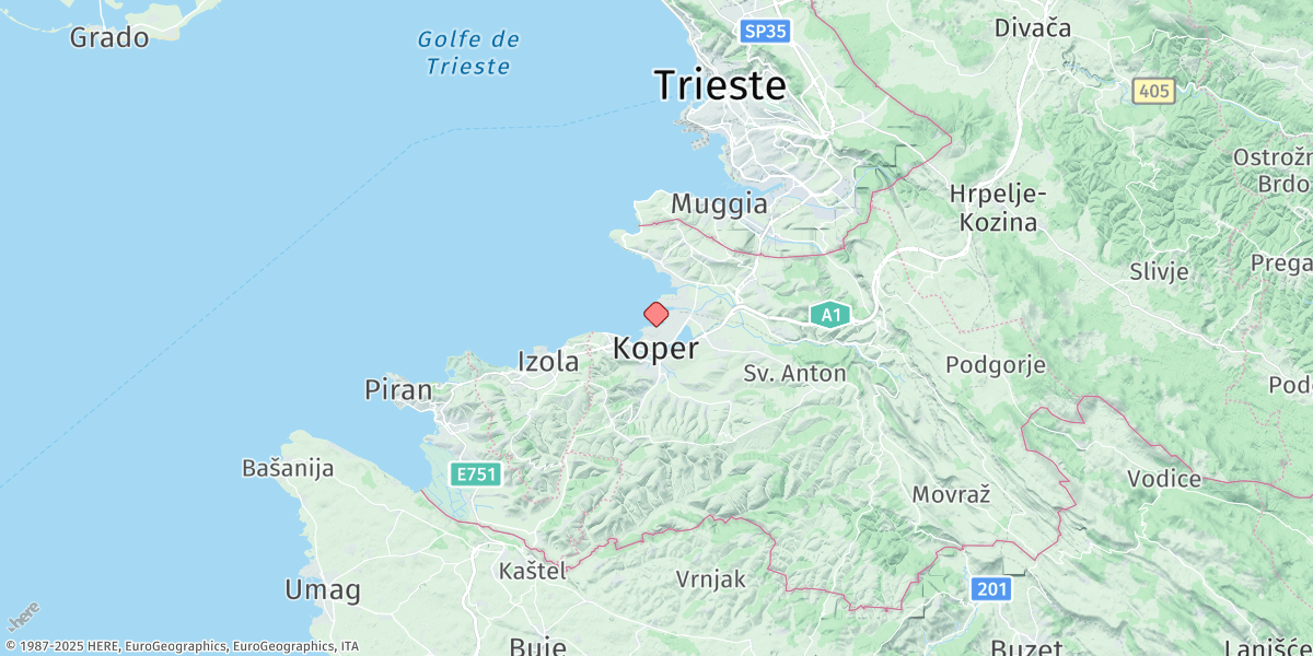 Map of Koper